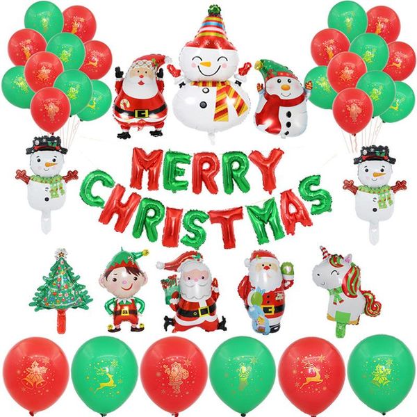 party decoration christmas supplies balloon set cartoon santa claus snowman aluminum film balloons ts351
party decoration christmas supplies balloon set cartoon santa claus snowman aluminum film balloons ts351