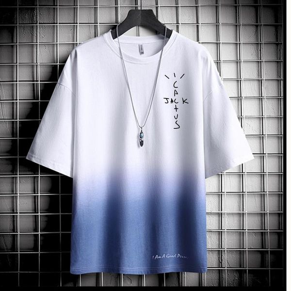 men's t-shirts large size high street brand travis scoprinted short-sleeved t-shirt men harajuku gradient half-sleeve loose clothe, White;black
men's t-shirts large size high street brand travis scoprinted short-sleeved t-shirt men harajuku gradient half-sleeve loose clothe, White;black