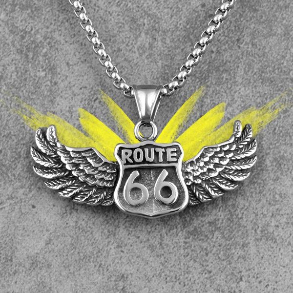 route 66 rider biker long men necklaces pendants chain punk for boyfriend male stainless steel jewelry creativity gift wholesale pendant, Silver
route 66 rider biker long men necklaces pendants chain punk for boyfriend male stainless steel jewelry creativity gift wholesale pendant, Silver