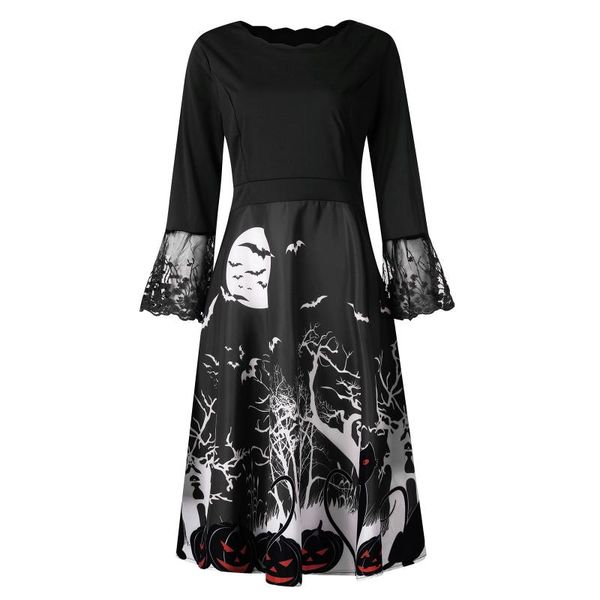 casual dresses halloween dress women pumpkin print patchwork midi autumn winter vintage long sleeve elegant party plus size, Black;gray
casual dresses halloween dress women pumpkin print patchwork midi autumn winter vintage long sleeve elegant party plus size, Black;gray