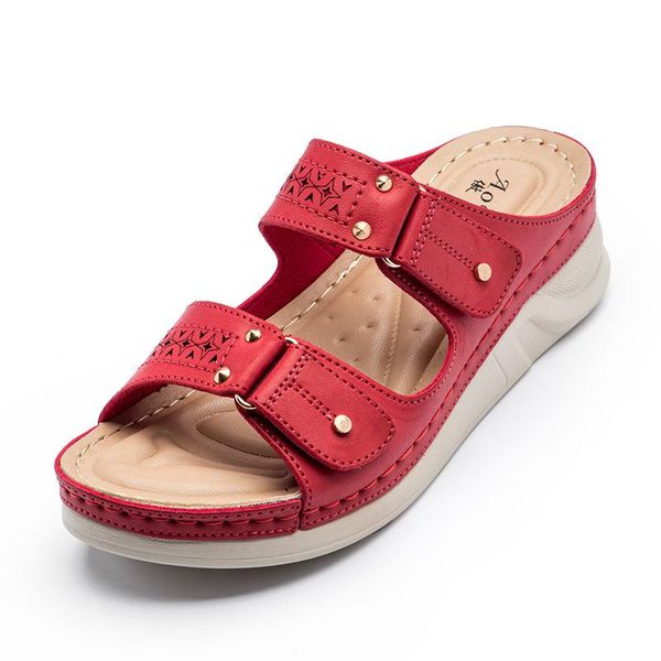 brand design red woman sandals pu leather platform slippers openwork breathable mules beach chunky casual shoes cozy home slides, Black
brand design red woman sandals pu leather platform slippers openwork breathable mules beach chunky casual shoes cozy home slides, Black