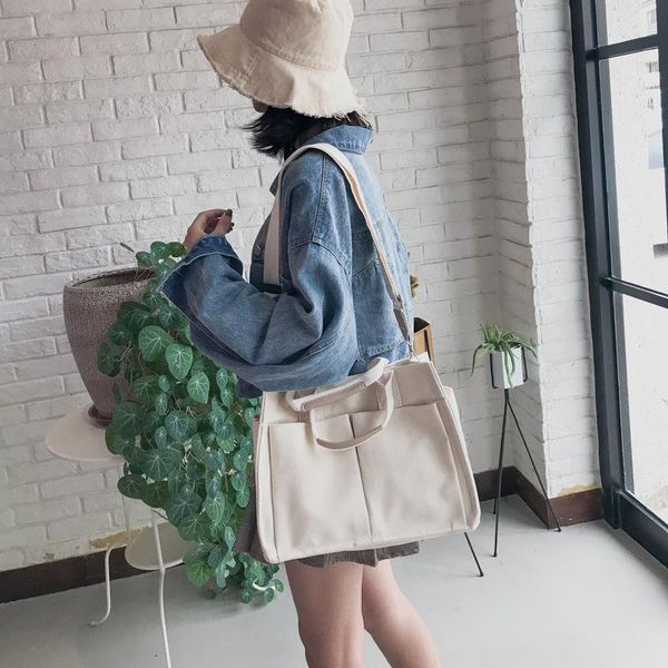 canvas bag female korean ins simple wild multi-pocket handbag messenger large capacity shoulder big waist bags
canvas bag female korean ins simple wild multi-pocket handbag messenger large capacity shoulder big waist bags