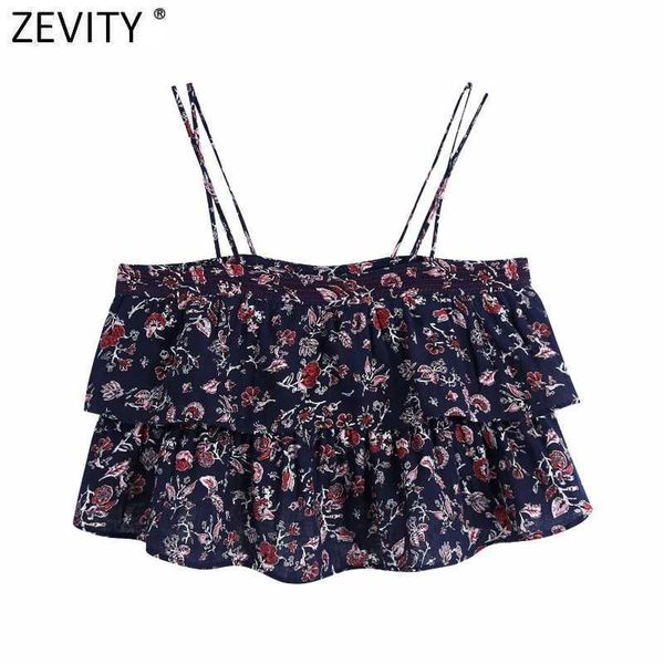 zevity women tropical floral print cascading ruffles sling short smock blouse female spaghetti strap shirt chic crop ls9242 210603, White
zevity women tropical floral print cascading ruffles sling short smock blouse female spaghetti strap shirt chic crop ls9242 210603, White