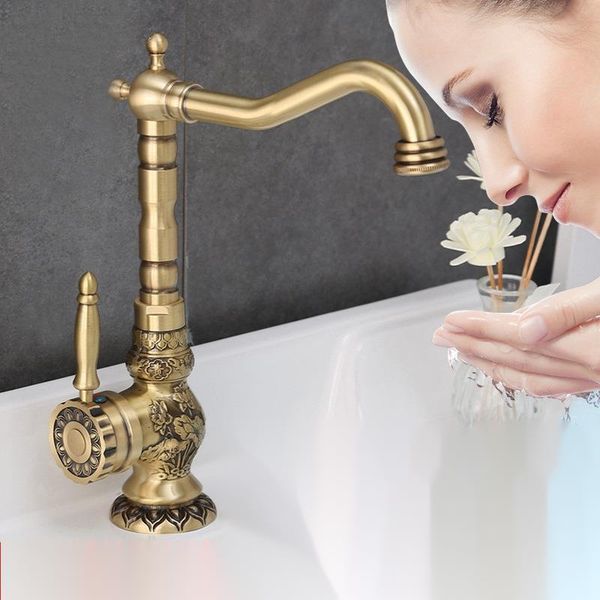 basin faucet antique copper brass bathroom carved long nose spout wash sink tap 360 rotation single handle mixer faucets
basin faucet antique copper brass bathroom carved long nose spout wash sink tap 360 rotation single handle mixer faucets