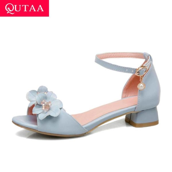 dress shoes qutaa 2021 flowers peep toe fashion sandals square heel buckle summer women pu leather hollow pumps big size 34-43, Black
dress shoes qutaa 2021 flowers peep toe fashion sandals square heel buckle summer women pu leather hollow pumps big size 34-43, Black