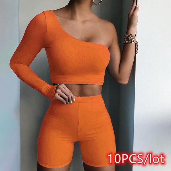 women's tracksuits 10pcs wholesale lots bulk clothes female two piece set black biker tracksuit sportswear crop + shorts matching outfi, Gray
women's tracksuits 10pcs wholesale lots bulk clothes female two piece set black biker tracksuit sportswear crop + shorts matching outfi, Gray