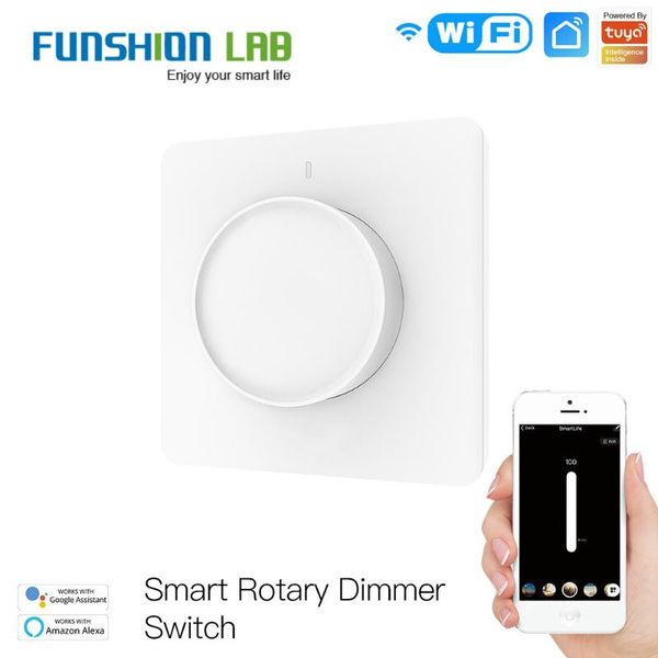 wifi smart rotary light dimmer switch brightness memory life/tuya app remote control works with alexa google eu home
wifi smart rotary light dimmer switch brightness memory life/tuya app remote control works with alexa google eu home