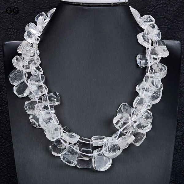 chokers jk 19"-22" 2 strands natural clear white quartz crystal necklace for women, Golden;silver
chokers jk 19"-22" 2 strands natural clear white quartz crystal necklace for women, Golden;silver