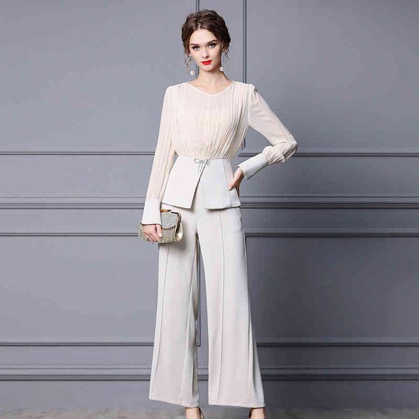 women's two piece pants zhili autumn women's suit fashion foreign style age reduction crimp wide leg long pants two-piece set dsy1, White
women's two piece pants zhili autumn women's suit fashion foreign style age reduction crimp wide leg long pants two-piece set dsy1, White