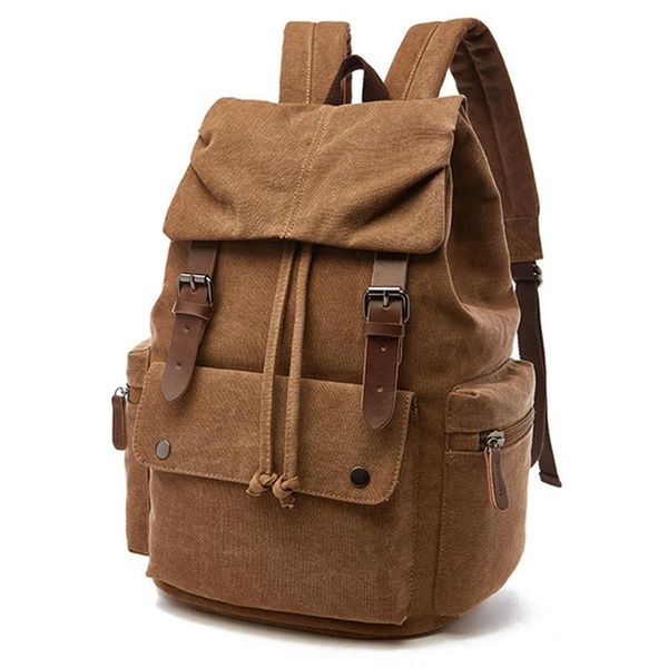 backpack fashion vintage canvas women men's school bag travel bags large capacity laptop
backpack fashion vintage canvas women men's school bag travel bags large capacity laptop