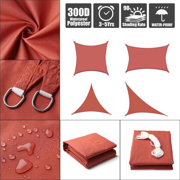 shade 300d waterproof polyester awning regular triangle extra heavy sail sun outdoor shelter for garden camping tents
shade 300d waterproof polyester awning regular triangle extra heavy sail sun outdoor shelter for garden camping tents