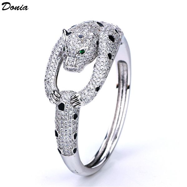 donya jewelry european and american fashion exaggeration fierce leopard micro inlaid zircon adjustable bracelet designer bracelet, Black
donya jewelry european and american fashion exaggeration fierce leopard micro inlaid zircon adjustable bracelet designer bracelet, Black