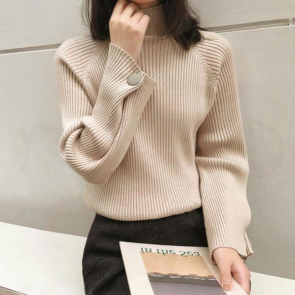 women's sweaters turtleneck sweater solid vintage elegant autumn winter pullovers knitted loose jumpers korean long sleeve simple casua, White;black
women's sweaters turtleneck sweater solid vintage elegant autumn winter pullovers knitted loose jumpers korean long sleeve simple casua, White;black