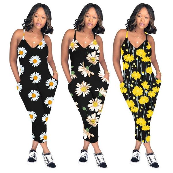 women's jumpsuits & rompers little daisy printed jumpsuit v neck suspenders casual style holiday sports fitness club for ladies, Black;white
women's jumpsuits & rompers little daisy printed jumpsuit v neck suspenders casual style holiday sports fitness club for ladies, Black;white