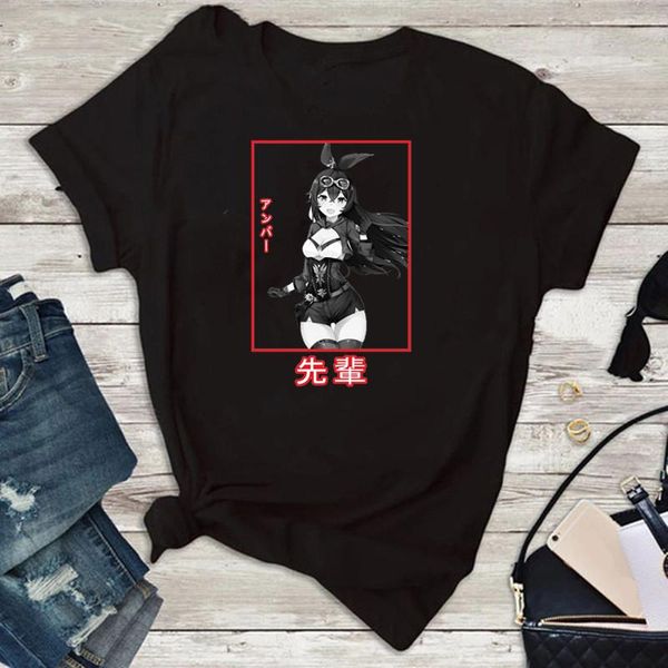 women's t-shirt anime senpai women 2021 genshin impact short sleeve summer fashion print tshirt female tee ladies graphic, White
women's t-shirt anime senpai women 2021 genshin impact short sleeve summer fashion print tshirt female tee ladies graphic, White