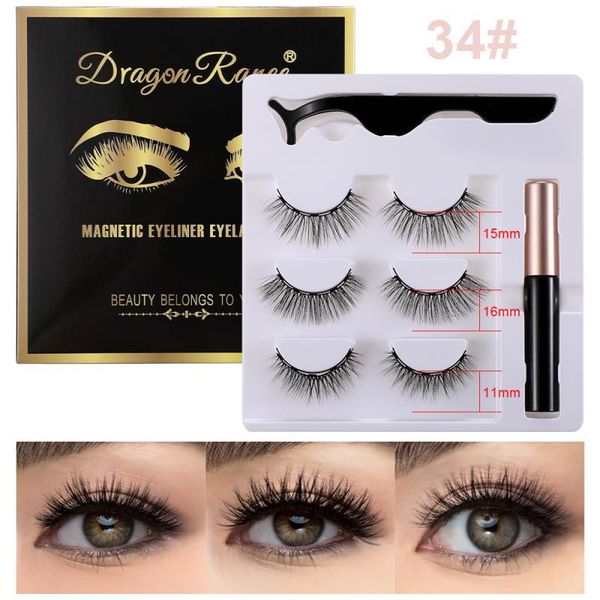 false eyelashes three pairs of 3d magnetic eyeliner set with tweezers no glue natural makeup waterproof lasting
false eyelashes three pairs of 3d magnetic eyeliner set with tweezers no glue natural makeup waterproof lasting