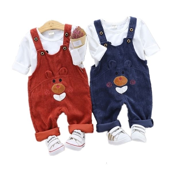 sets fashion spring autumn baby boys girls clothes children cartoon cotton t-shirt overalls 2pcs/set toddler clothing kids tracksuits c0225, White
sets fashion spring autumn baby boys girls clothes children cartoon cotton t-shirt overalls 2pcs/set toddler clothing kids tracksuits c0225, White
