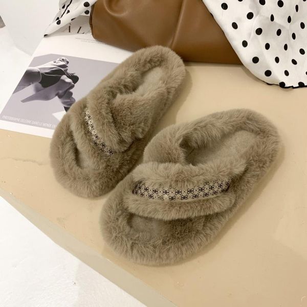 slippers winter women house cozy home fuzzy lady faux fur fashion warm shoes woman slip on flats female slides, Black
slippers winter women house cozy home fuzzy lady faux fur fashion warm shoes woman slip on flats female slides, Black