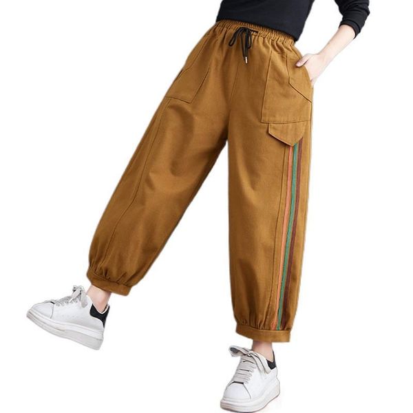 women's pants & capris casual ankle-length cotton women 2021 autumn korean style loose female elastlic waist harem strped patchwork, Black;white
women's pants & capris casual ankle-length cotton women 2021 autumn korean style loose female elastlic waist harem strped patchwork, Black;white