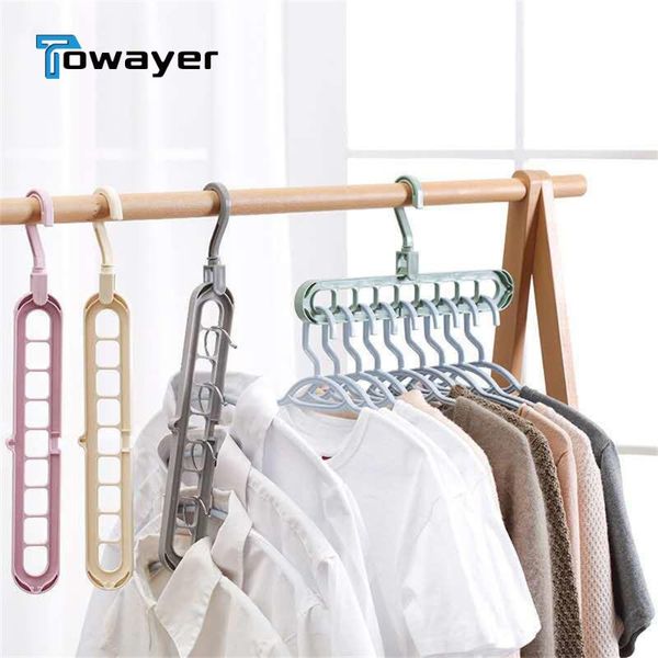 hangers & racks 1/2pcs 9-hole space-saving magic rotating non-slip folding clothes hanger expandable and foldable hook drying rack
hangers & racks 1/2pcs 9-hole space-saving magic rotating non-slip folding clothes hanger expandable and foldable hook drying rack