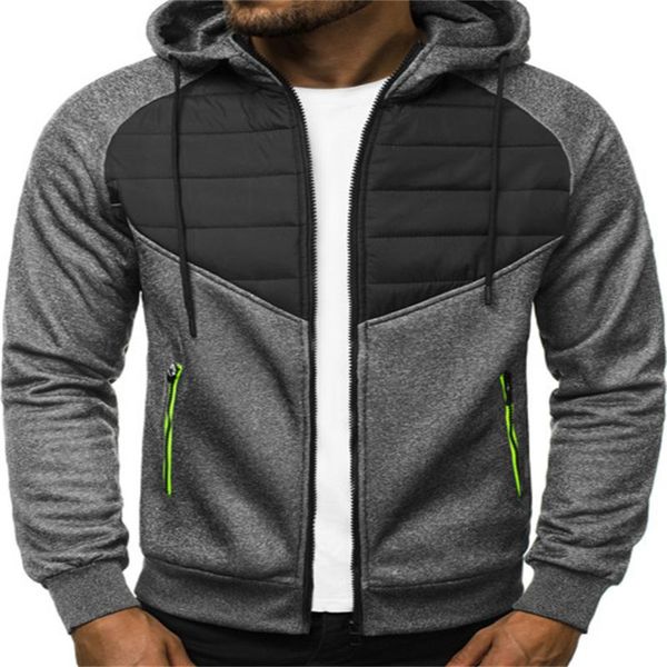 men's jackets autumn winter casual fashion jacket men zipper hooded long sleeve patchwork male homme slim fit outerwear coat, Black;brown
men's jackets autumn winter casual fashion jacket men zipper hooded long sleeve patchwork male homme slim fit outerwear coat, Black;brown