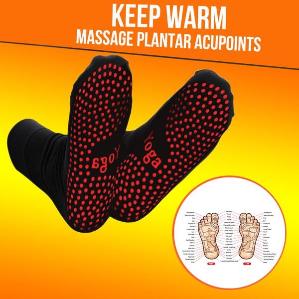 men's socks self-heating men women foot massage magnetic therapy health non-slip dots relieve tired winter fever warm equipment, Black
men's socks self-heating men women foot massage magnetic therapy health non-slip dots relieve tired winter fever warm equipment, Black