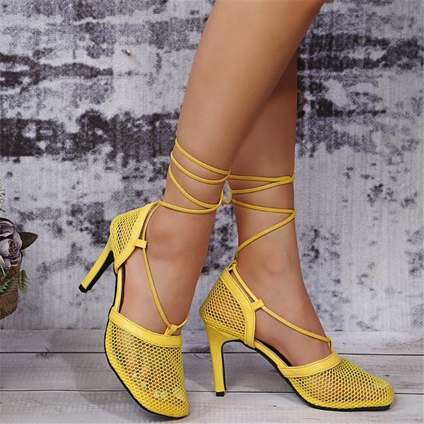 dress shoes brand design ankle strap mesh thin heels lace-up high heel summer 2021 woman sandals big size 43, Black
dress shoes brand design ankle strap mesh thin heels lace-up high heel summer 2021 woman sandals big size 43, Black