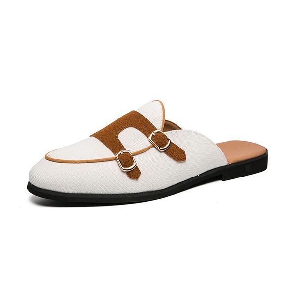 summer mens white slippers shoes tide british black double buckle fashion forward babouche plus size 38-47 slides xf736
summer mens white slippers shoes tide british black double buckle fashion forward babouche plus size 38-47 slides xf736