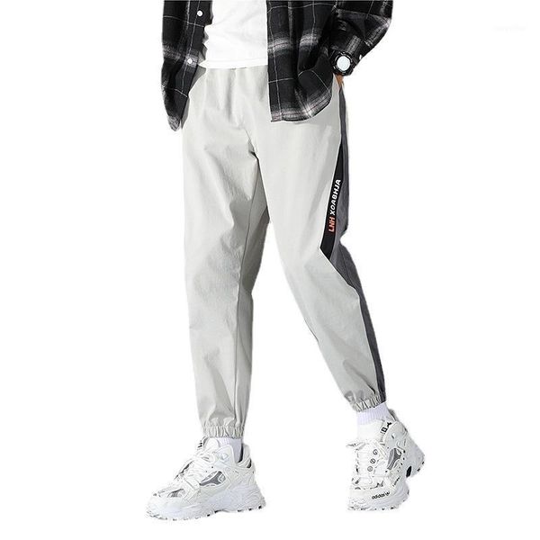men's pants arrival summer men casual splicing youth loose-fitting cropped trousers fashion streetwear, Black
men's pants arrival summer men casual splicing youth loose-fitting cropped trousers fashion streetwear, Black
