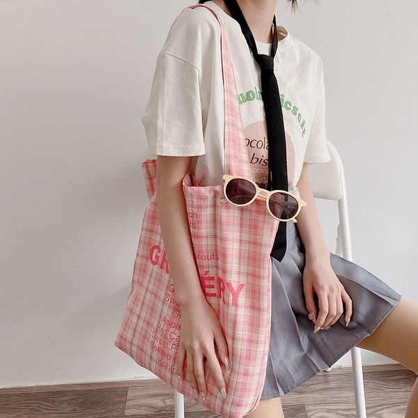 large capacity women shoulder bags sweet candy color student girls canvas shopping bag simple plaid ladies casual tote handbags
large capacity women shoulder bags sweet candy color student girls canvas shopping bag simple plaid ladies casual tote handbags