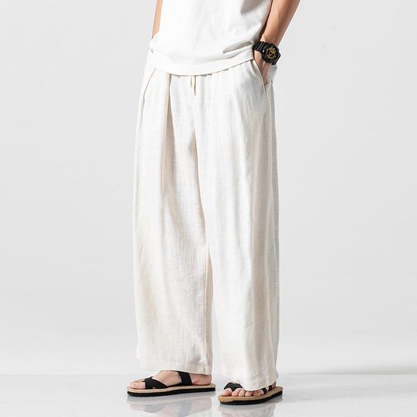 men's pants pleated straight fashion solid color wide leg casual men streetwear loose japanese trousers mens, Black
men's pants pleated straight fashion solid color wide leg casual men streetwear loose japanese trousers mens, Black
