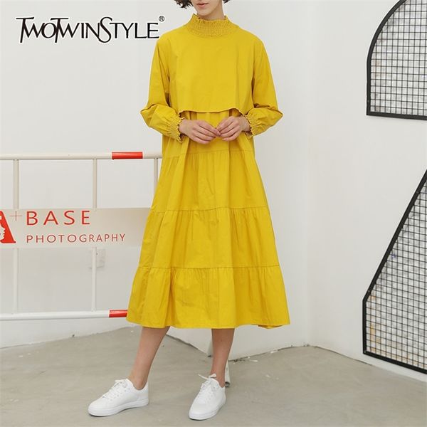 casual patchwork ruched women dress stand collar long sleeve loose solid midi dresses female fall fashion 210520, Black;gray
casual patchwork ruched women dress stand collar long sleeve loose solid midi dresses female fall fashion 210520, Black;gray