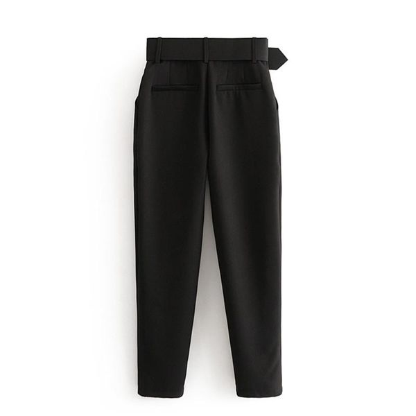 women's pants & capris office lady black suit with belt women high waist solid long trousers fashion pockets pantalones, Black;white
women's pants & capris office lady black suit with belt women high waist solid long trousers fashion pockets pantalones, Black;white