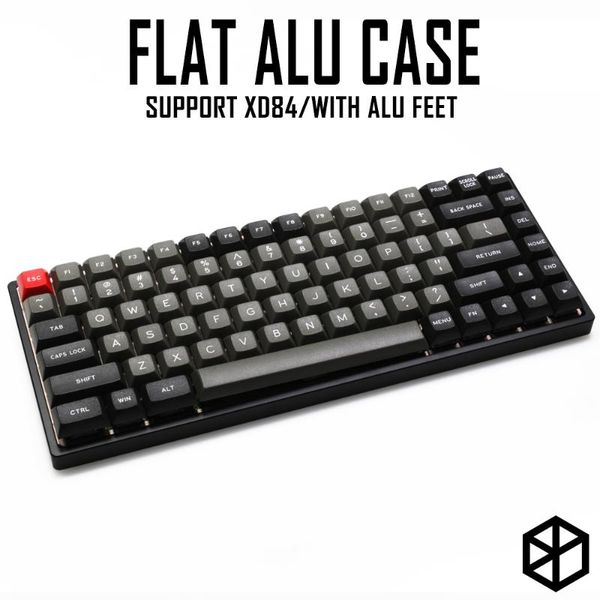 keyboards anodized aluminium flat case with metal feet for custom mechanical keyboard black siver grey colorway xd84 75%
keyboards anodized aluminium flat case with metal feet for custom mechanical keyboard black siver grey colorway xd84 75%