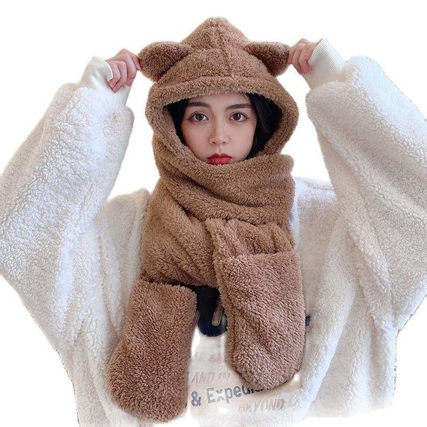 beanie/skull caps female winter multifunction thicken cashmere beanie hat solid knitted cap for women costume hand warm bonnet scarf glove, Blue;gray
beanie/skull caps female winter multifunction thicken cashmere beanie hat solid knitted cap for women costume hand warm bonnet scarf glove, Blue;gray