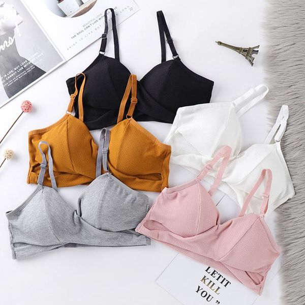 bras ladies bra beauty back wrapped chest threaded cotton triangle cup female intimates breathable seamless women's underwear, Red;black
bras ladies bra beauty back wrapped chest threaded cotton triangle cup female intimates breathable seamless women's underwear, Red;black