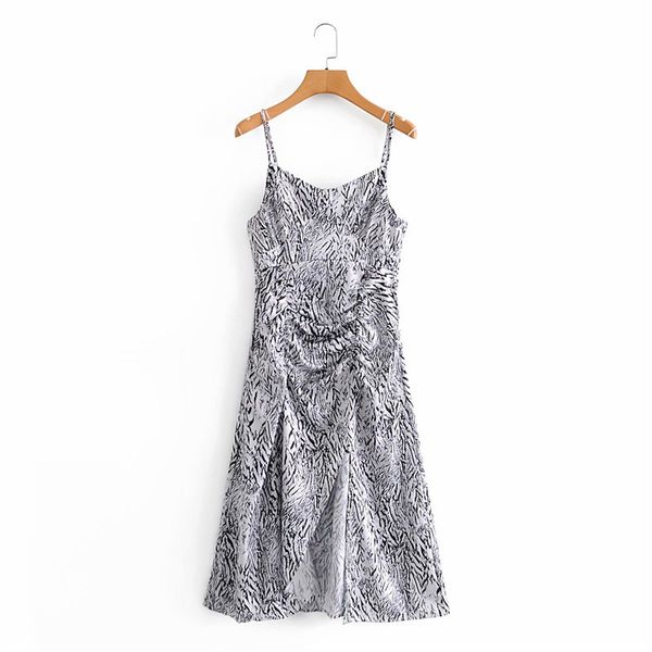 evfer women vintage zebra print high waist za long sling dresses female fashion animal spaghetti strap summer slit dress 210421, Black;gray
evfer women vintage zebra print high waist za long sling dresses female fashion animal spaghetti strap summer slit dress 210421, Black;gray