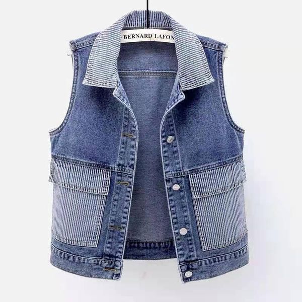 women's vests plus size 5xl spring autumn fashion women sleeveless vest jacket cropped denim female clothing chaleco mujer y452, Black;white
women's vests plus size 5xl spring autumn fashion women sleeveless vest jacket cropped denim female clothing chaleco mujer y452, Black;white