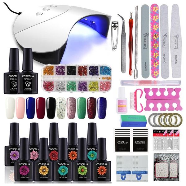 gel nail polish kit with uv light 60s 90s 120s timer setting lamp long lasting nails manicure tools for salon home art kits
gel nail polish kit with uv light 60s 90s 120s timer setting lamp long lasting nails manicure tools for salon home art kits