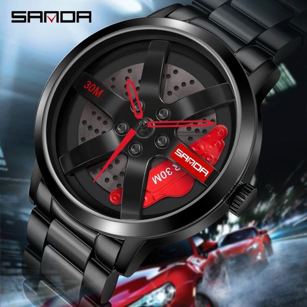 wristwatches sanda 2021 fashion men's custom sports car rotating dial watch waterproof quartz stainless steel creative, Slivery;brown
wristwatches sanda 2021 fashion men's custom sports car rotating dial watch waterproof quartz stainless steel creative, Slivery;brown