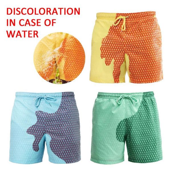 men's shorts 1 pcs men board color-changing beach swimwear swimming pants quick dry, White;black
men's shorts 1 pcs men board color-changing beach swimwear swimming pants quick dry, White;black