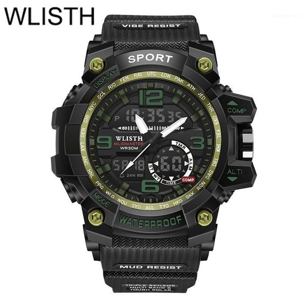 brand men sports watches led three digital wristwatches waterproof military student watch multifunction chrono alarm, Slivery;brown
brand men sports watches led three digital wristwatches waterproof military student watch multifunction chrono alarm, Slivery;brown