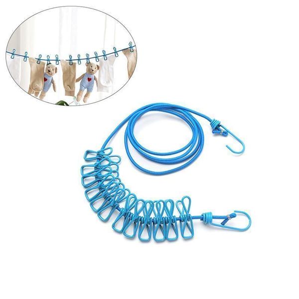 outdoor gadgets portable adjustable travel elastic clothesline with 12pcs clothespins for indoor use laundry supplies blue 
outdoor gadgets portable adjustable travel elastic clothesline with 12pcs clothespins for indoor use laundry supplies blue