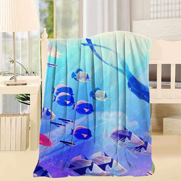 Fish Underwater 3D Printing Blanket Throw/Twin Lightweight Soft Microfiber Blankets for Couch Bed Sofa
Fish Underwater 3D Printing Blanket Throw/Twin Lightweight Soft Microfiber Blankets for Couch Bed Sofa