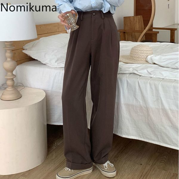 nomikuma pants women autumn korean style straight suit trousers high waist casual loose wide leg pantalones femme 3d635 210514, Black;white
nomikuma pants women autumn korean style straight suit trousers high waist casual loose wide leg pantalones femme 3d635 210514, Black;white