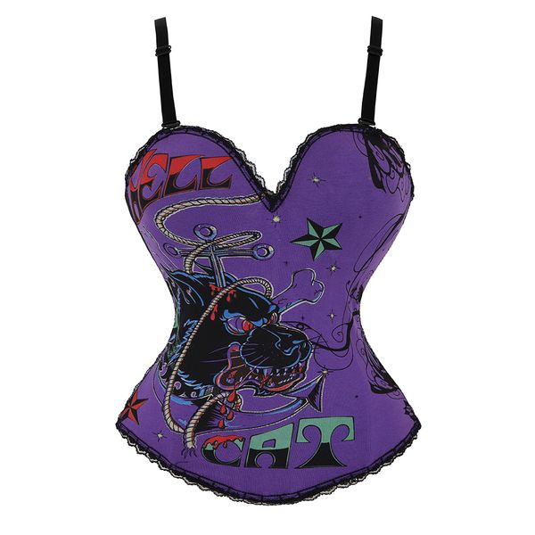 Sexy Corset Gothic Waist Slimming Bustier Sling Top Shaper Burlesque Lingerie Cosply Party Women Clothing, Four blue flowers
Sexy Corset Gothic Waist Slimming Bustier Sling Top Shaper Burlesque Lingerie Cosply Party Women Clothing, Four blue flowers