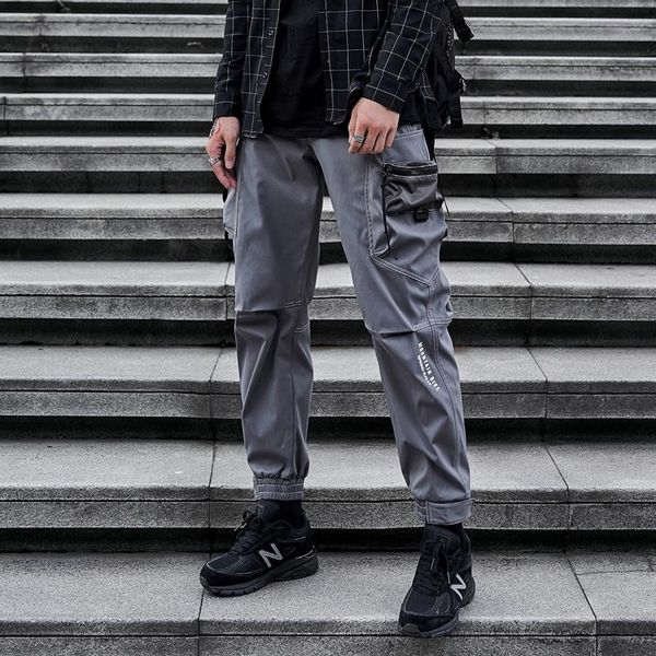 men's pants cargo casual fashion 2021 joggers male hip hop techwear japanese drawstring military streetwear campus trousers, Black
men's pants cargo casual fashion 2021 joggers male hip hop techwear japanese drawstring military streetwear campus trousers, Black