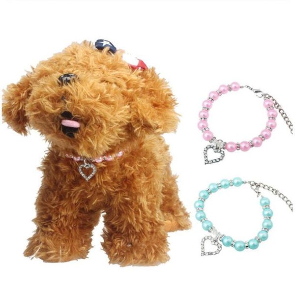 pet dog collar necklace elasticity small pearl lady heart pendant dogs cats accessories collars & leashes
pet dog collar necklace elasticity small pearl lady heart pendant dogs cats accessories collars & leashes