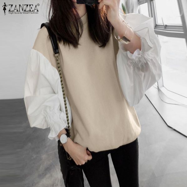 blouses stylish puff sleeve women's patchwork blouse 2021 casual o neck female pullovers blusas plus size tunic, White
blouses stylish puff sleeve women's patchwork blouse 2021 casual o neck female pullovers blusas plus size tunic, White