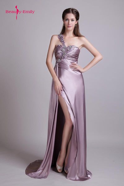 evening dresses beauty emily one shoulder strapless rhinestone beads sleeveless satin trailing party high split open bac, Black;red
evening dresses beauty emily one shoulder strapless rhinestone beads sleeveless satin trailing party high split open bac, Black;red